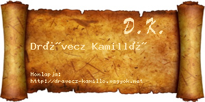 Drávecz Kamilló névjegykártya
